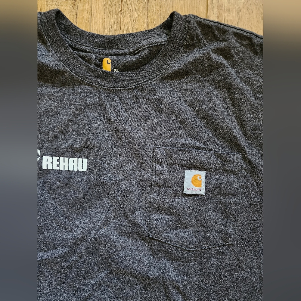 Lot Of 2 NEW Carhartt LOOSE + ORIGINAL Fit Gray T Shirt Pocket Men’s Sz XL - Picture 7 of 11